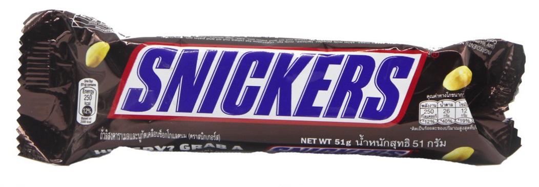 Chocolate Candy Snickers Peanut Bar 51gr